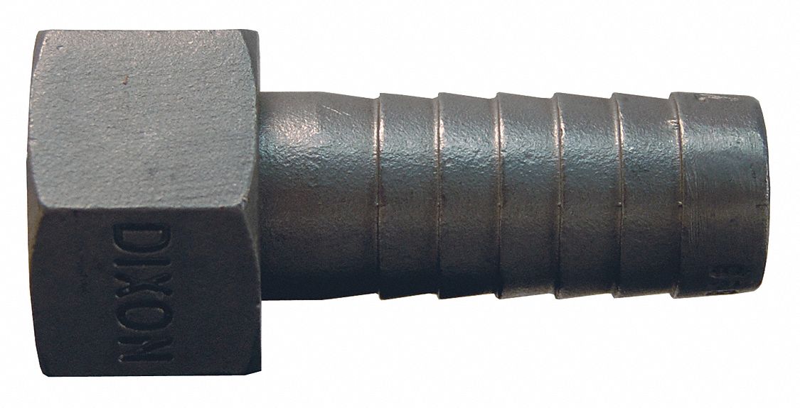 Short Shank Fire Hose Cplg, Hex, 1" NPSM