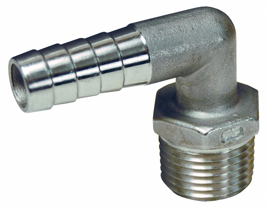 Adapter Dixon RPN44 Stainless Steel 303 Push-On Hose Fitting 1/2 NPTF Male x 1/2 Hose ID Push On 1/2 NPTF Male x 1/2 Hose ID Push On Dixon Valve & Coupling 