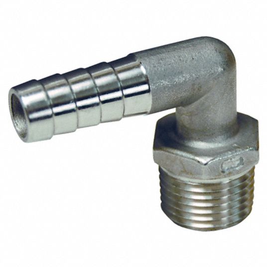 For 1/2 in Hose I.D., Hose Barb x NPT, Barbed Hose Fitting