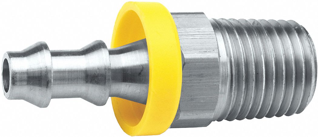 PUSH-ON HOSE FITTING,1 IN BARB SZ,NPT