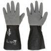 Chemical- & CE-Rated Heat-Resistant Nitrile/Neoprene/Nitrile Gloves with Nylon Liner, Supported