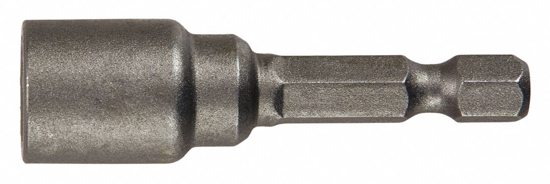 Nutsetter: Nutsetter, Imperial, 3/8 in Fastening Size, Hex, 1/4 in Shank Size, Steel