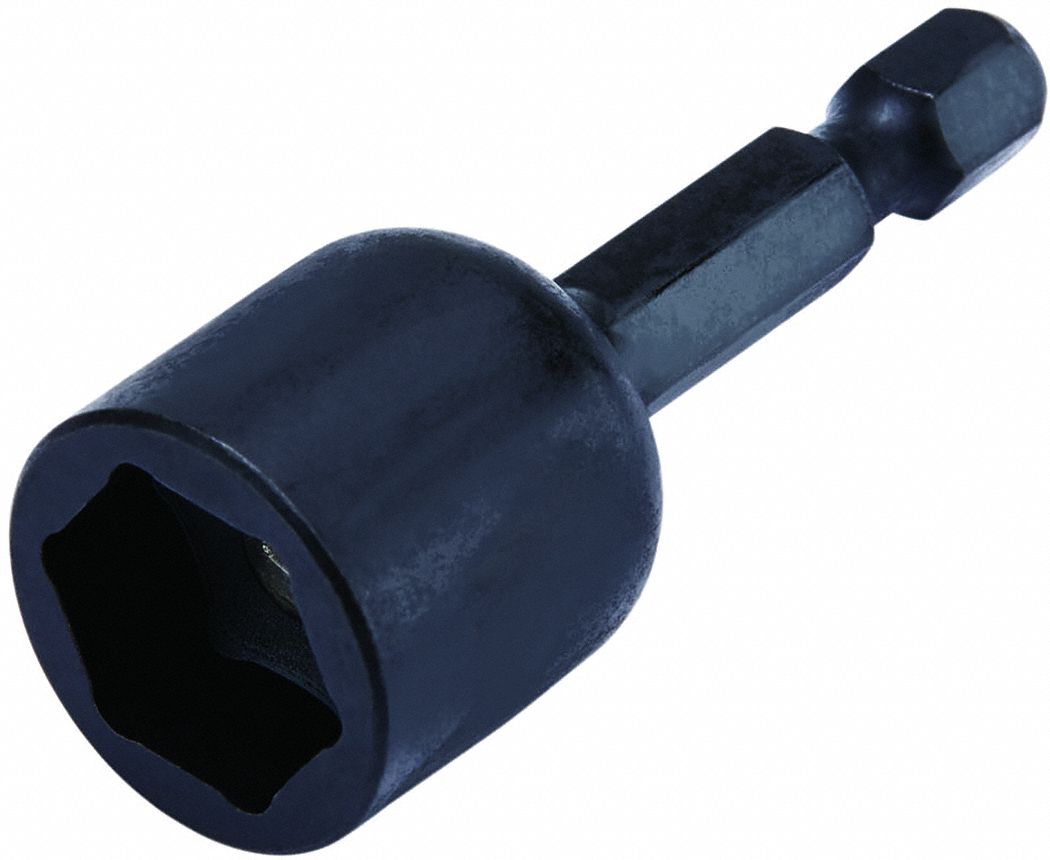 Nutsetter: Nutsetter, Imperial, 1/2 in Fastening Size, Hex, 1/4 in Shank Size, Impact Rated