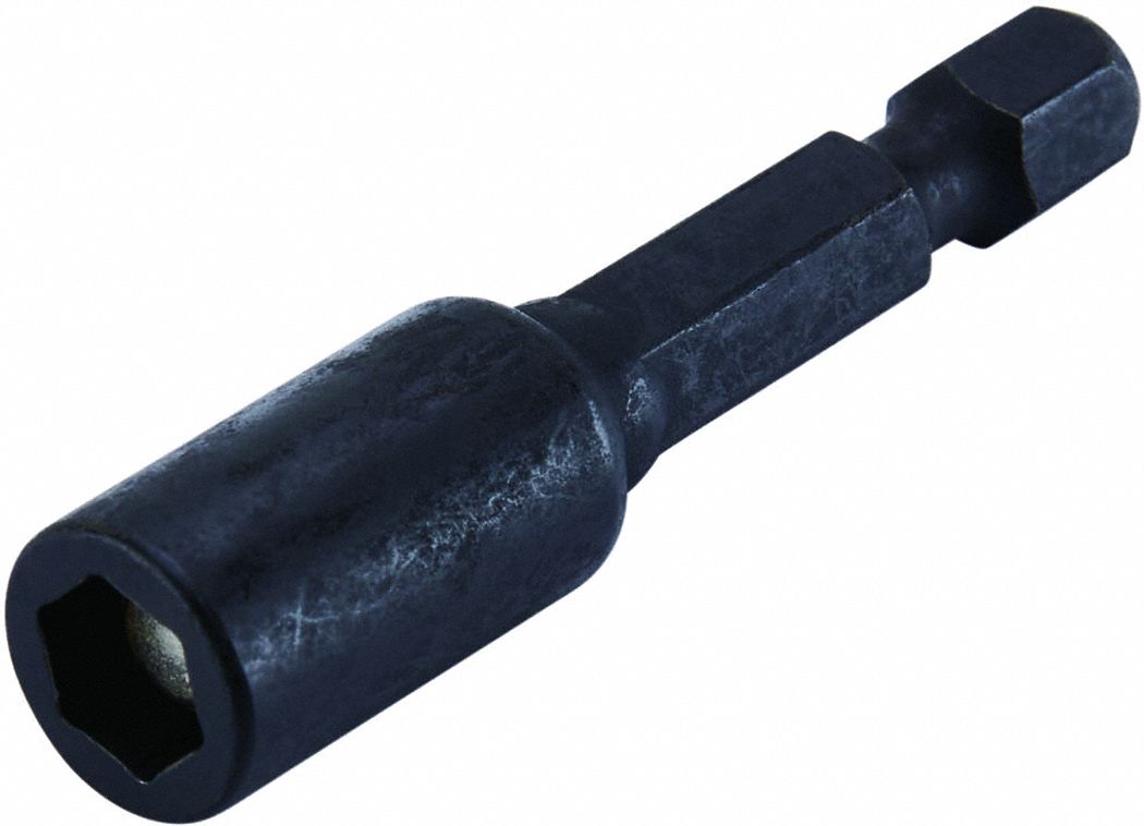Nutsetter: Nutsetter, Imperial, 1/4 in Fastening Size, Hex, 1/4 in Shank Size, Impact Rated