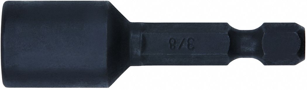 Nutsetter: Nutsetter, Imperial, 3/8 in Fastening Size, Hex, 1/4 in Shank Size, Impact Rated