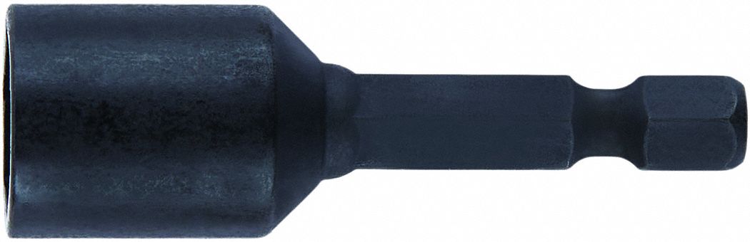 Nutsetter: Nutsetter, Imperial, 7/16 in Fastening Size, Hex, 1/4 in Shank Size, Impact Rated
