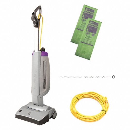 PROTEAM Cordless Upright Vacuum, 14 in Cleaning Path Width, 68 cfm, 13.