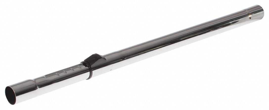 Extension Wand: Chrome, For 1 1/4 in Hose Dia, 23 3/8 in Lg, 6 1/2 in Wd, 1 1/4 in Dp, Std