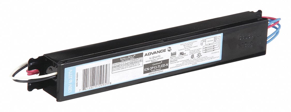 LED Driver: 2_3 Bulbs Supported, 120 to 277V AC, 420V DC, 0.51 A, 18 W Power Output - Min