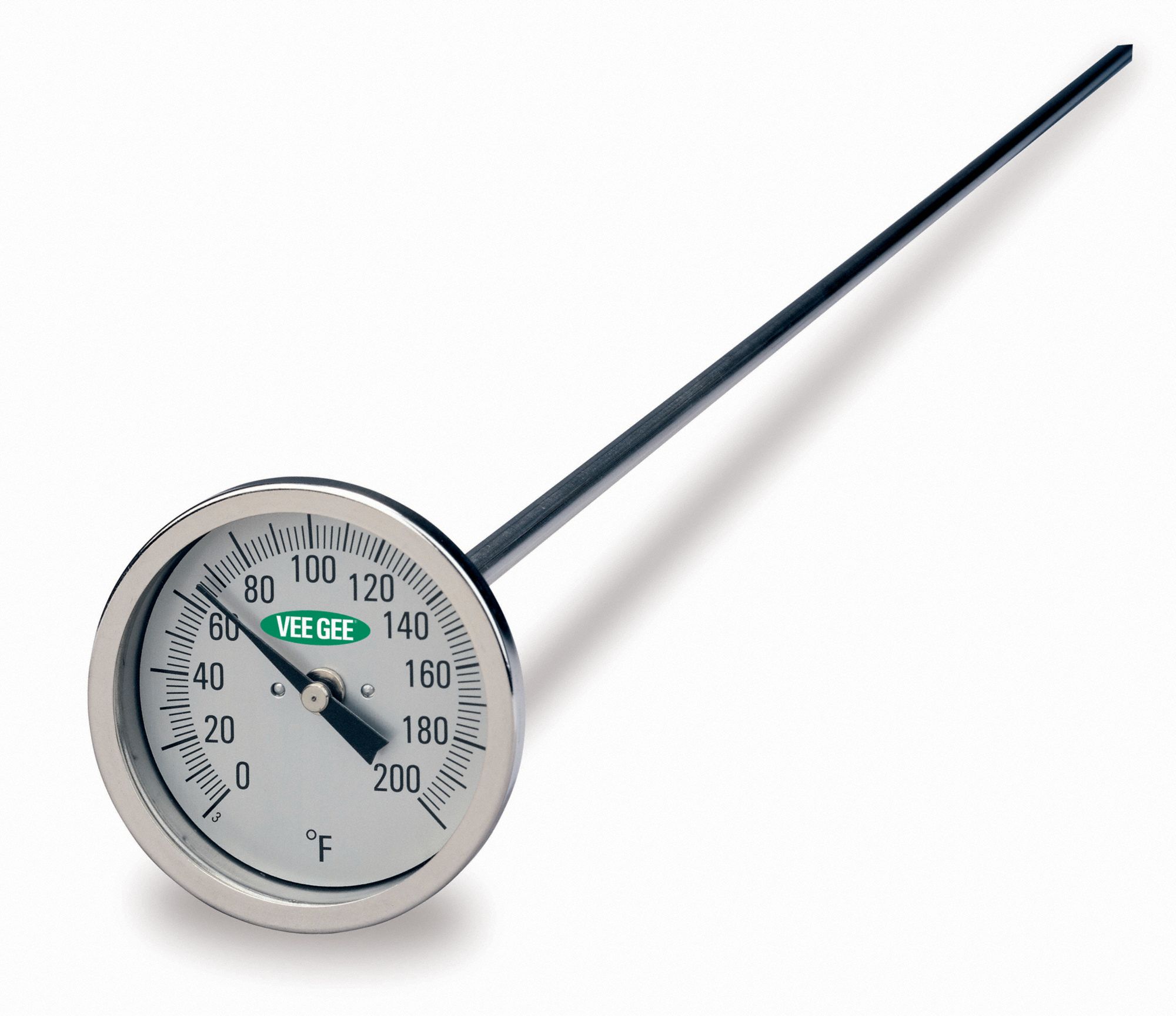 Concrete Dial Thermometer, 25° - 125°F - Available in 5 or 8 Stem Le