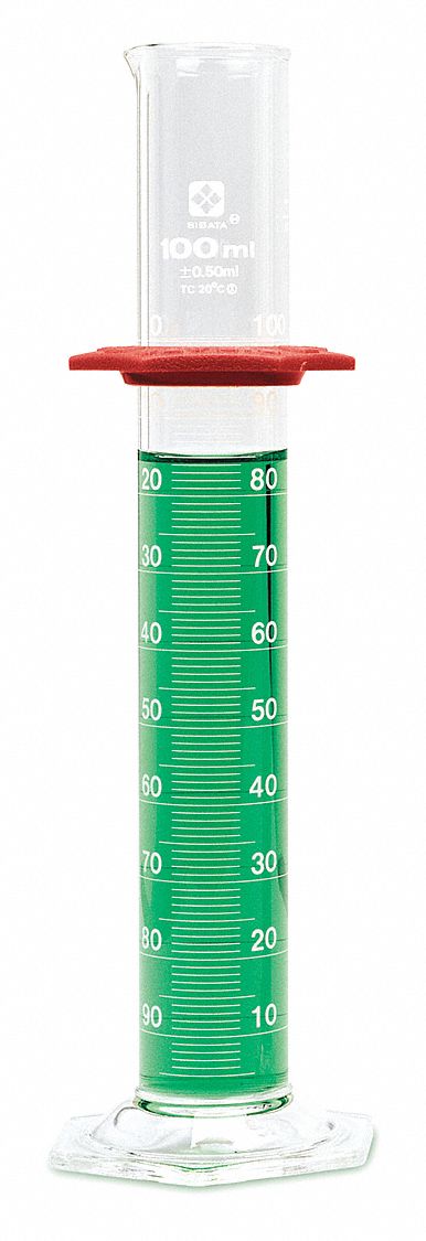 GRADUATED CYLINDER, 10 ML CAPACITY, 0.3 FL OZ CAPACITY, 0.1 ML GRADUATION INCREMENTS