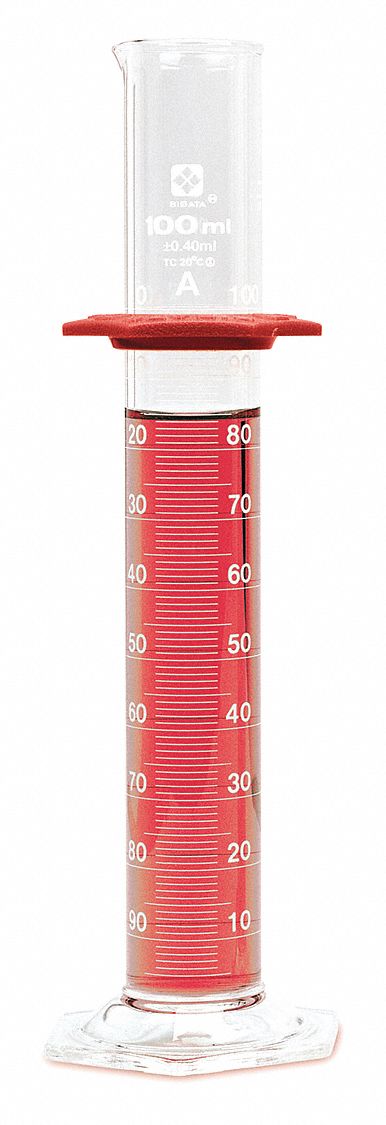 Sibata 50 To 1000ml Glass Graduated Cylinder Clear Height 422 Mm 16 61 In 2 Pk 55ez57 2351a 1000 Grainger