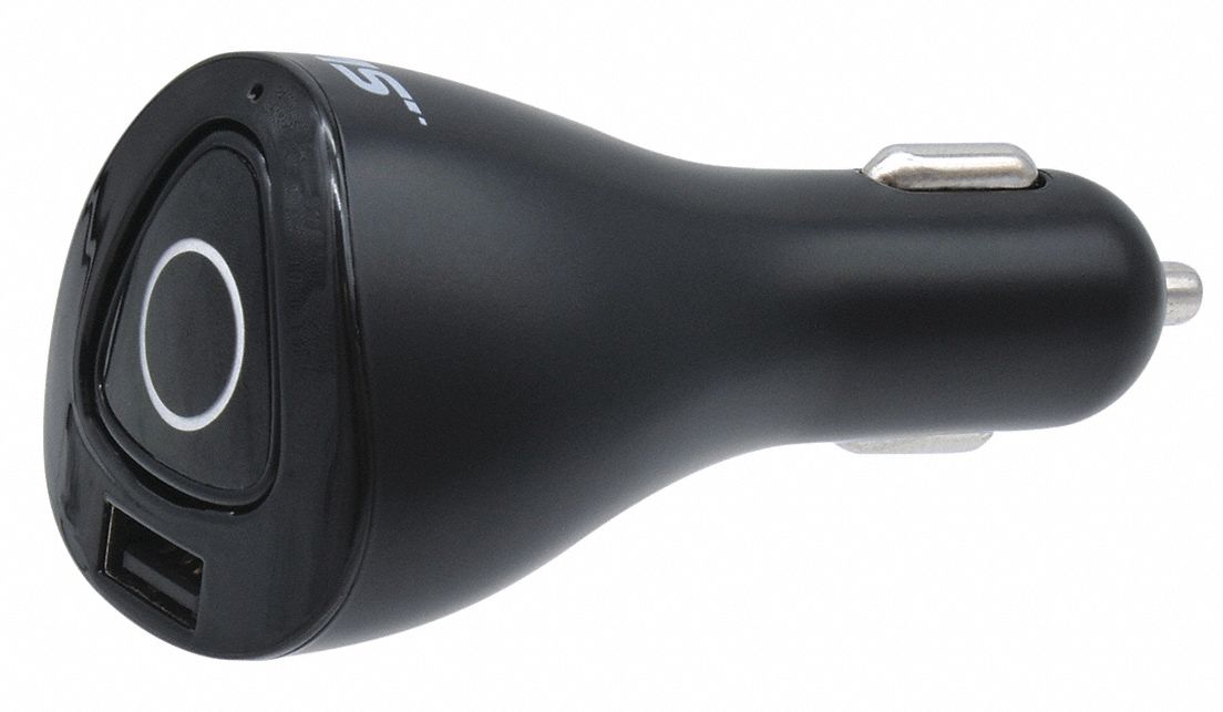 MOBILESPEC USB Car Charger, For Use With USB Powered Devices, Number of