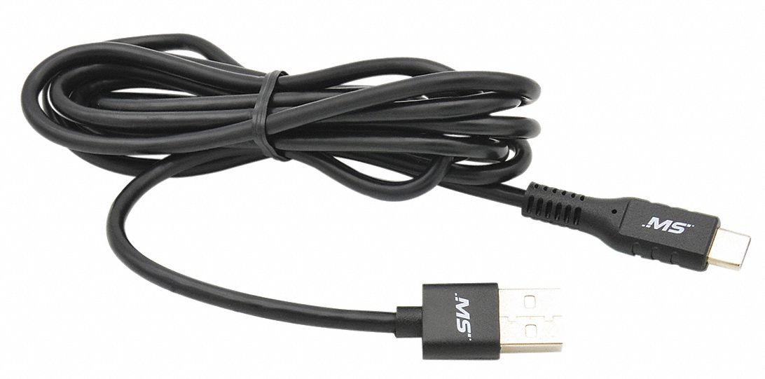 USB Cable, Black, 6ft L
