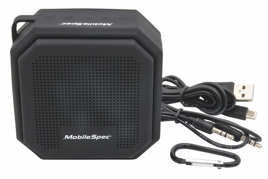 MOBILESPEC, Bluetooth, Black, Speaker Kit 55FA93MBS14102 Grainger