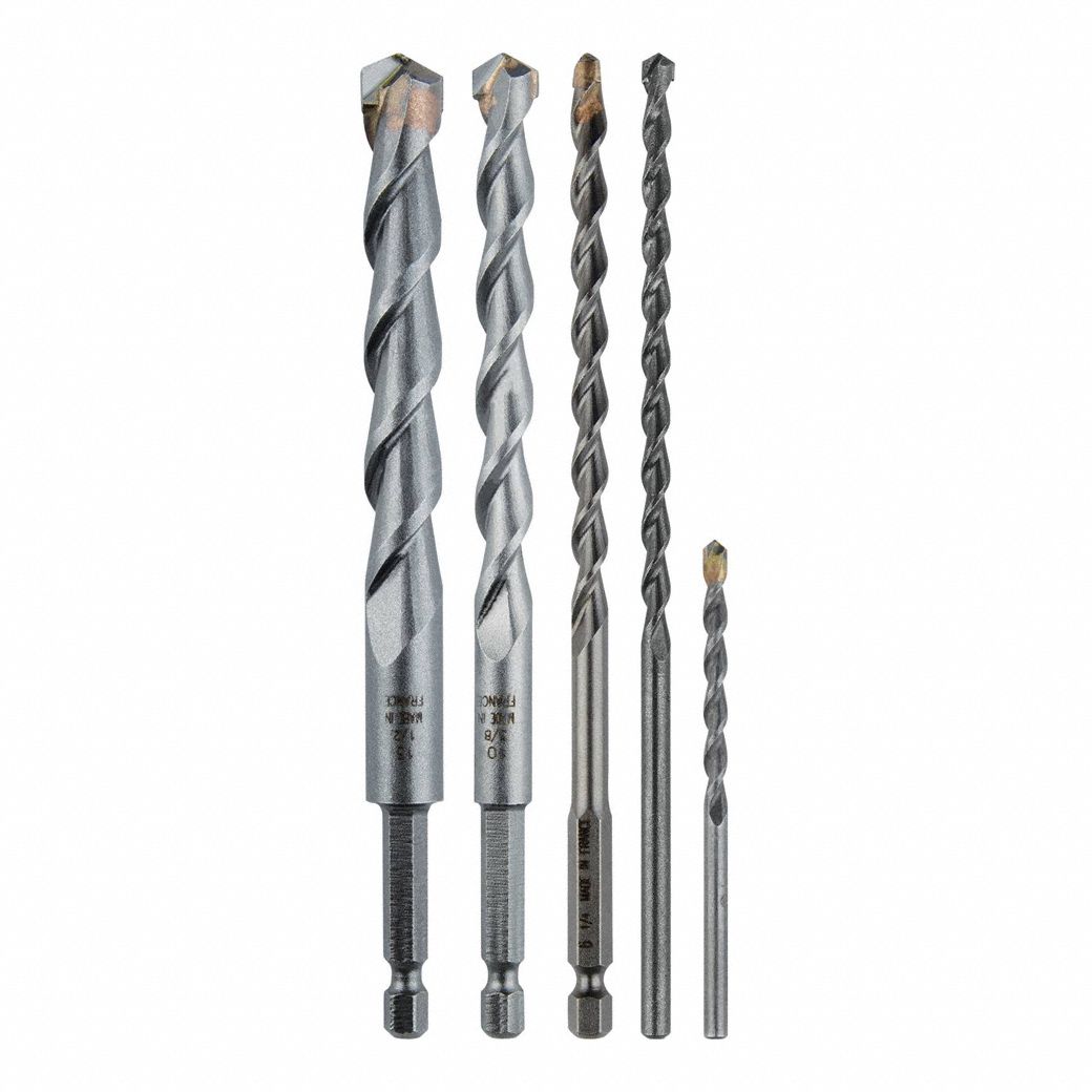 Glass and Tile Drill Bit Set, Uncoated