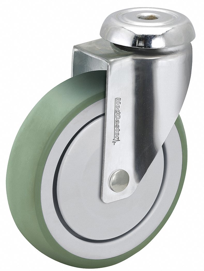 Bolt-Hole Caster, 3"dia,