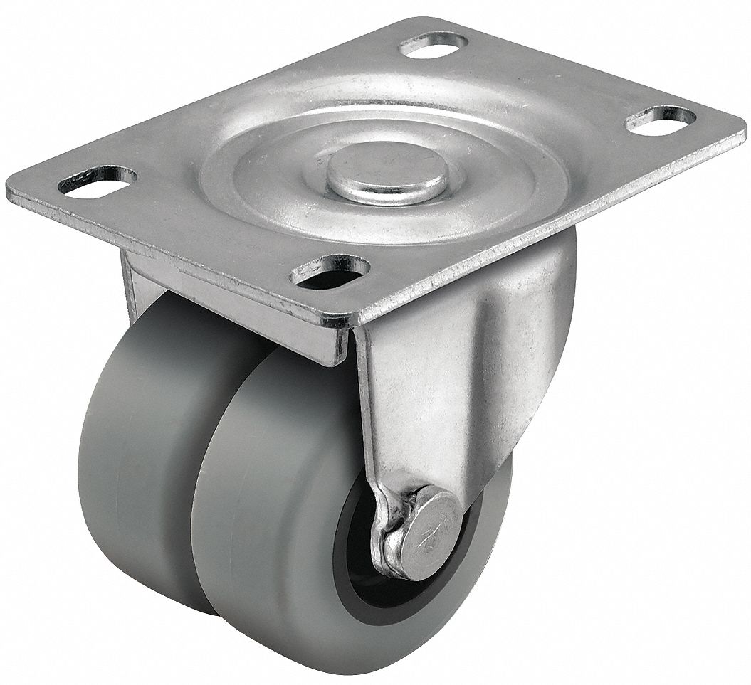 SHEPHERD CASTER, 13/16 in Wheel Dia., 180 lb, LowProfile EasyTurn