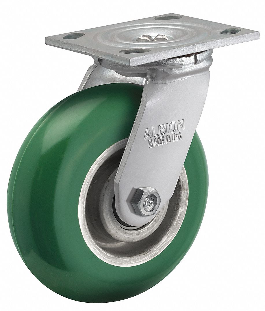 ALBION, 5 in Wheel Dia., 1000 lb, Caster 60RN3916PM05228S Grainger