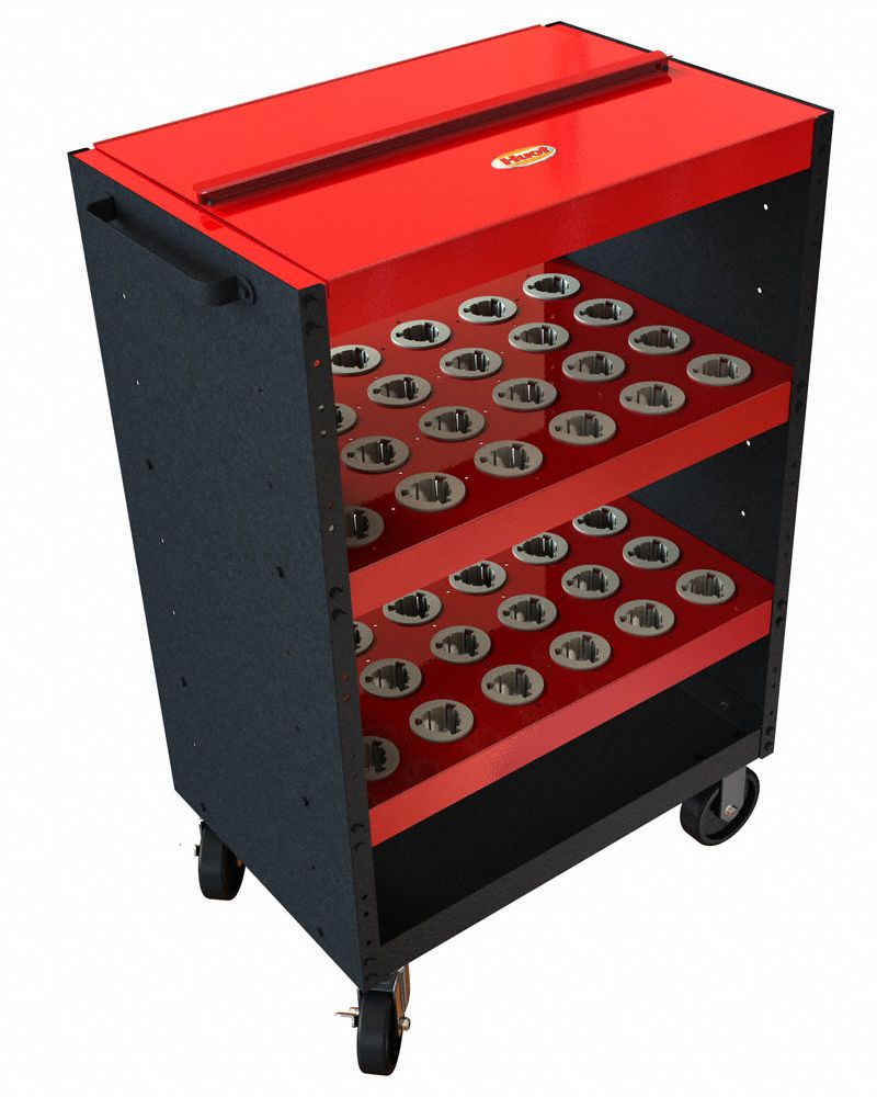 Tool Holder Cart: For CAPTO (C6) Taper, 48 Compartments