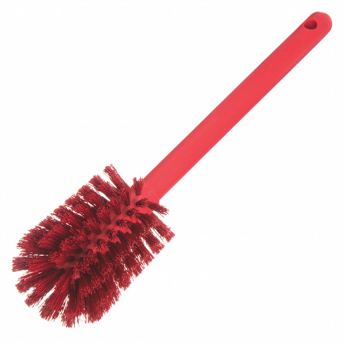 BOTTLE BRUSH,RED HANDLE,OVERALL 12" L