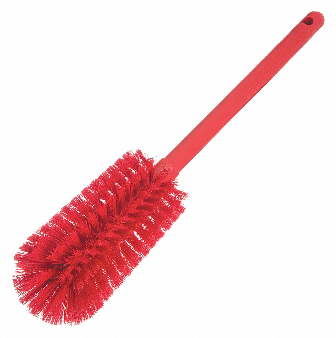 BOTTLE BRUSH,RED HANDLE,OVERALL 16" L