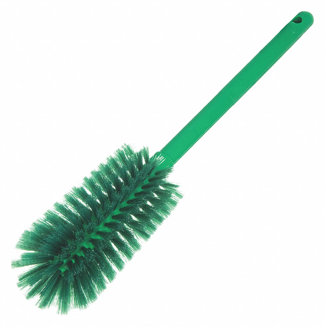 BOTTLE BRUSH, MEDIUM, PLASTIC, 6½ IN BRUSH L, 9½ IN HANDLE L, 3¼ IN HEAD W