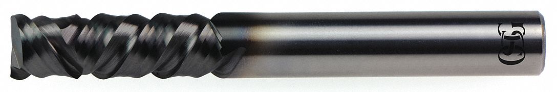 Solid Router Bit: Compression Spiral, Diamond Coated, 2 Flute, 1/4" Cut Dia, 2" LOC