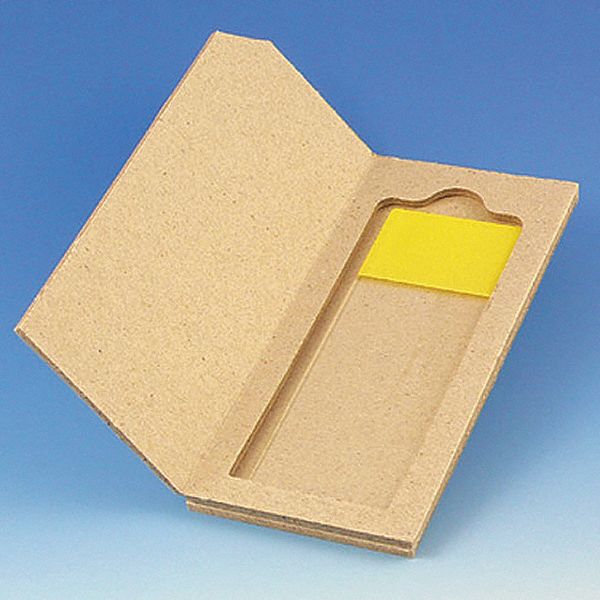Lab Slide Mailer: Slides Holds Container, 1 Slides, Cardboard, Natural