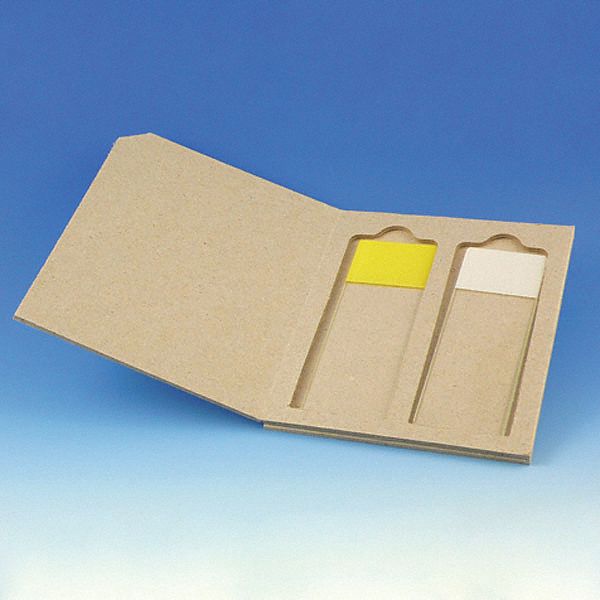 Lab Slide Mailer: Slides Holds Container, 2 Slides, Cardboard, Natural