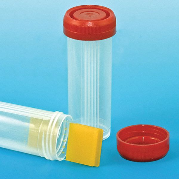 Lab Slide Mailer: Slides Holds Container, 4 Slides, Polypropylene, Red