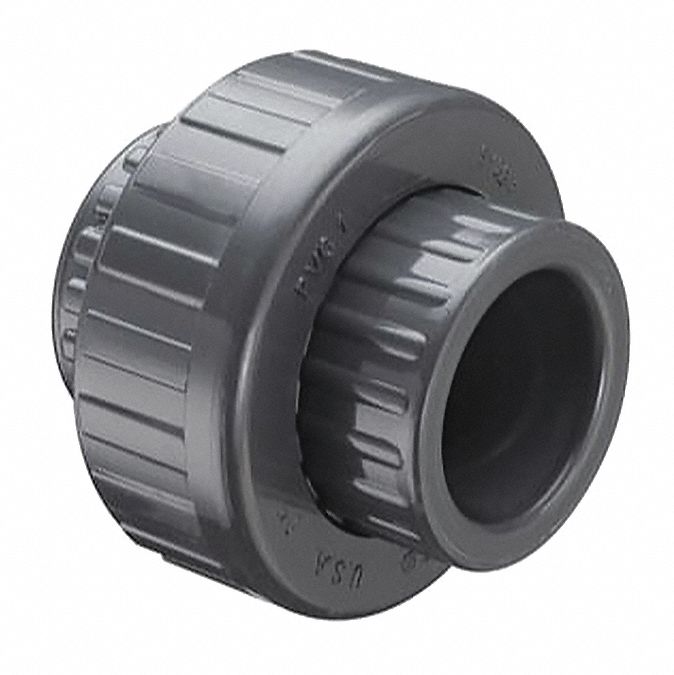 3 in x 3 in Fitting Pipe Size, Non-Threaded PVC Union - 55FJ23|857