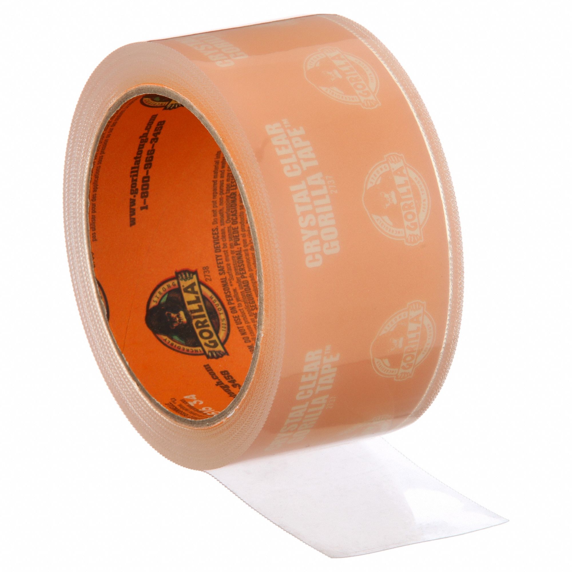 Repair Tape: 2 in Wd, 18 yd Lg, 7 mil Thick, Transparent, Polyethylene Film, Acrylic