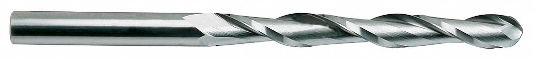 Ball End Mill,  0.125 in,  Carbide