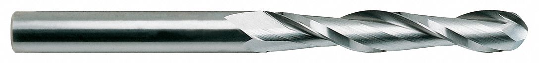 Ball End Mill, Single End, 1", Carbide