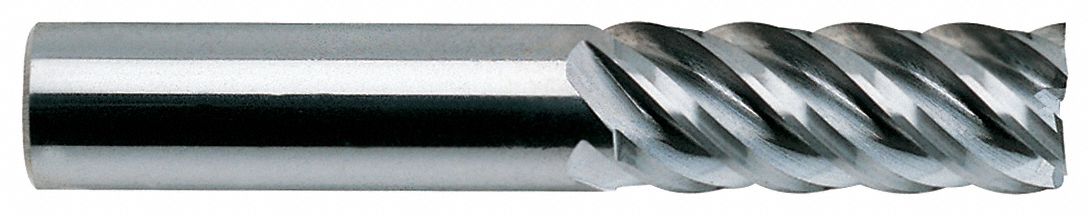 1/8 Shank Diameter Drillco 7200 Series Solid Carbide Regular Length Finishing Center Cutting End Mill Square Nose End 1/16 Cutting Diameter 2 Flute Uncoated 1-1/2 Length 30 Degrees Helix Bright Finish 3/16 Cutting Length