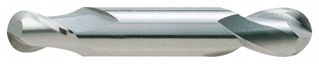 Ball End Mill, Double End, 1/2", Carbide