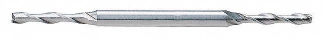 Square End Mill, Double End, 1/16", HSS