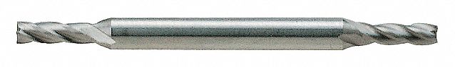 Sq. End Mill, Double End, HSS, 3/16"