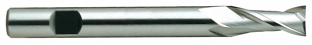 Sq. End Mill, Single End, HSS, 5/16"