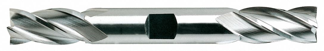 Sq. End Mill, Double End, HSS, 9/64"