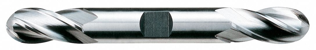 Ball End Mill, Double End, 3/16", Cobalt