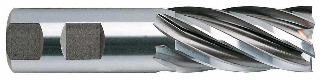 YG-1 TOOL COMPANY  Square End Mill,Single End,1-1/8",HSS 55GP48