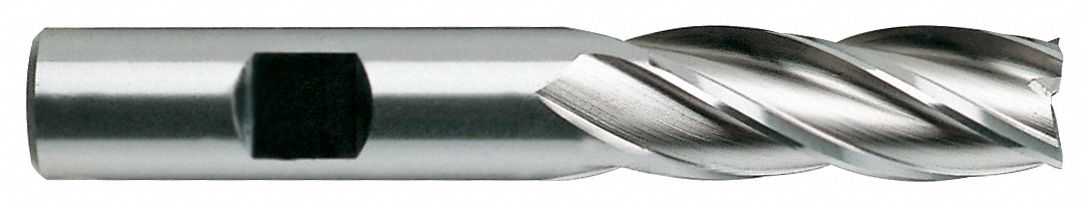 Sq. End Mill, Single End, HSS, 9/32"
