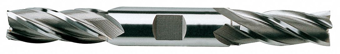 Sq. End Mill, Double End, HSS, 9/16"