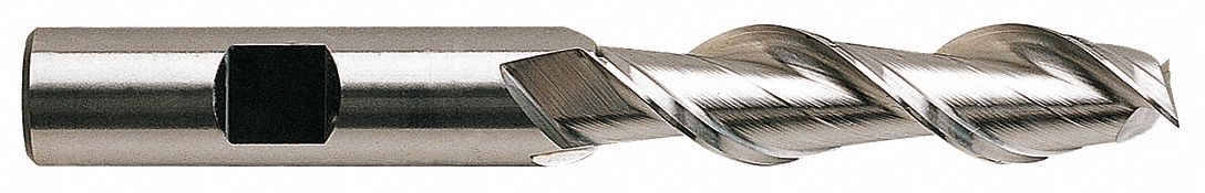 Square End Mill, Single End, 1-1/2", HSS