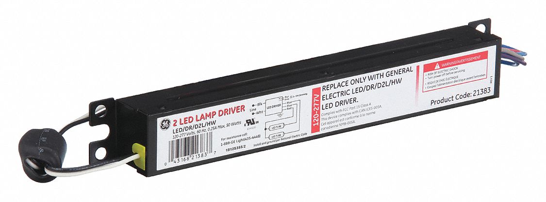 LED DRIVER, 2 BULBS SUPPORTED, 120 TO 277V AC, 26 TO 34V DC, 0.72ADC, 50W