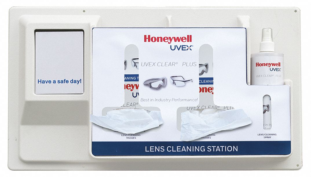 HONEYWELL UVEX Lens Cleaning Station 2,000 Wipe Count, Loose, Dry, 6