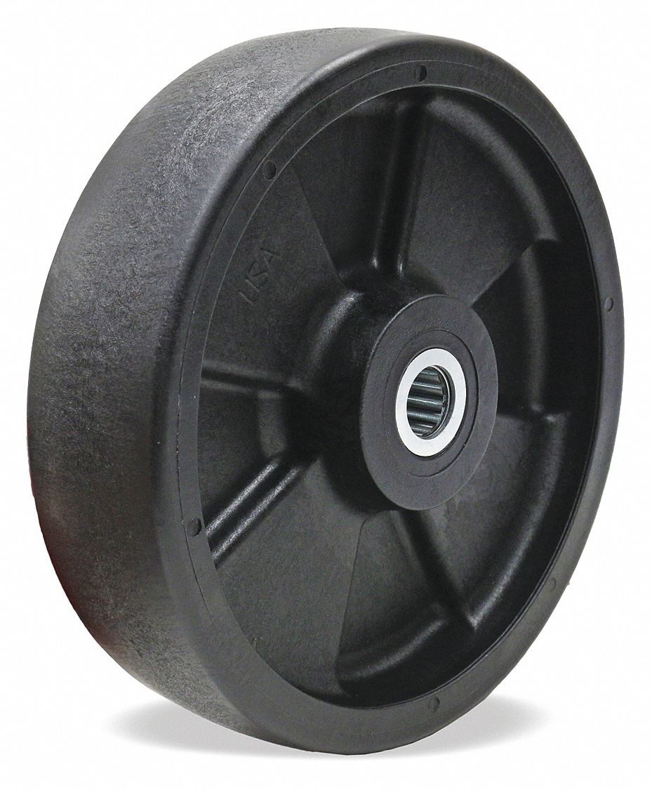GRAINGER APPROVED Caster Wheel, 8 in Wheel Dia., 1,400 lb Load Rating