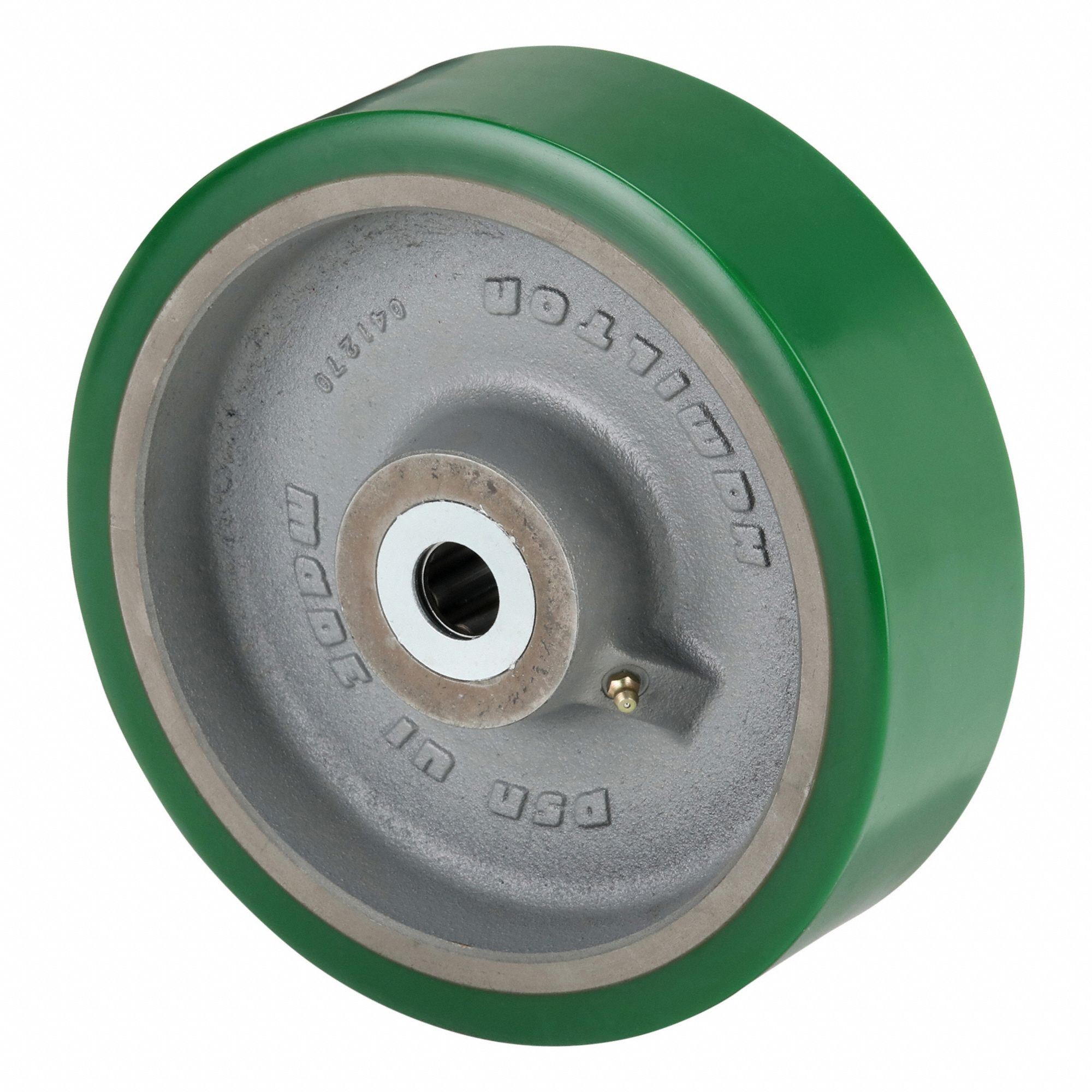 Caster Wheel: 10 in Wheel Dia., 3 in Wheel Wd, Polyurethane, 3, 000 lb Load Rating